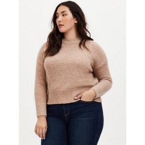Torrid Shimmer Wool Blend Pullover Drop Shoulder Sweater